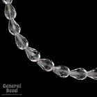 8mm x 12mm Crystal Faceted Teardrop (30 Pcs) #4561-General Bead