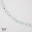 10mm Opaque White Potato Chip Bead (100 Pcs) #4562-General Bead