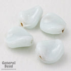 10mm Opaque White Potato Chip Bead (100 Pcs) #4562-General Bead