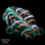 18mm Teal Lampwork Fish Bead (10 Pcs) #4566-General Bead