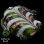 18mm Green Lampwork Fish Bead (10 Pcs) #4567-General Bead