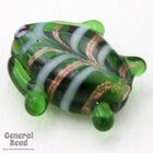 18mm Green Lampwork Fish Bead (10 Pcs) #4567-General Bead