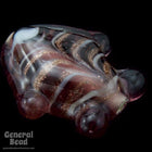 18mm Amethyst Lampwork Fish Bead (10 Pcs) #4568-General Bead