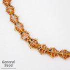 18mm Topaz Lampwork Fish Bead (10 Pcs) #4571-General Bead