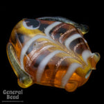 18mm Topaz Lampwork Fish Bead (10 Pcs) #4571-General Bead