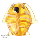 18mm Topaz Lampwork Fish Bead (10 Pcs) #4571-General Bead