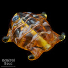20mm Topaz Lampwork Frog Bead (6 Pcs) #4572-General Bead