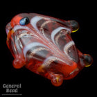 18mm Red Lampwork Fish Bead (10 Pcs) #4573-General Bead