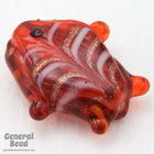 18mm Red Lampwork Fish Bead (10 Pcs) #4573-General Bead