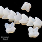 5mm Opal White Tulip Bead (50 Pcs) #4582-General Bead