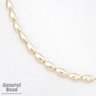 6mm x 12mm Cultura Oval Pearl Bead (25 Pcs) #4588-General Bead