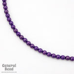 6mm Royal Purple Bead (50 Pcs) #4591-General Bead