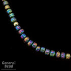 6mm x 9mm Transparent Green AB Glass Crow Bead (50 Pcs) #4593-General Bead