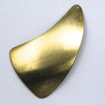50mm Left Raw Brass Sail-General Bead