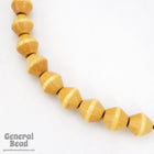 15mm Tan Wood Diamond Bicone-General Bead