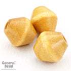 15mm Tan Wood Diamond Bicone-General Bead