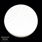 38mm Opaque White Deco Round Blank (2 Pcs) #4623-General Bead