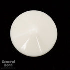 22mm Off White Shallow Cone Cabochon-General Bead