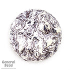 25mm Antique Silver Cabochon Round with Rough Texture-General Bead