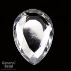 13mm x 18mm Faceted Crystal Teardrop Cabochon-General Bead