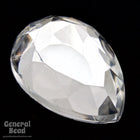 13mm x 18mm Faceted Crystal Teardrop Cabochon-General Bead