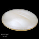 25mm Light Peach Pearl Round Cabochon (2 Pcs) #UP553-General Bead
