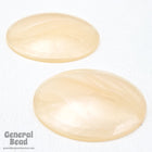 25mm Light Peach Pearl Round Cabochon (2 Pcs) #UP553-General Bead