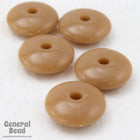 10mm Light Brown Rondelle (10 Pcs) #4645-General Bead