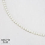 4mm Seamless Off White Vintage Lucite Bead (50 Pcs) #4650-General Bead