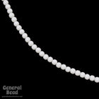 4mm Seamless Off White Vintage Lucite Bead (50 Pcs) #4650-General Bead