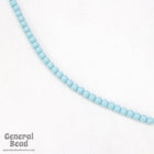4mm Seamless Light Aqua Vintage Lucite Bead (50 Pcs) #4653-General Bead
