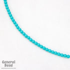 4mm Seamless Aqua Vintage Lucite Bead (50 Pcs) #4654-General Bead