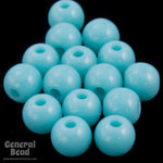 4mm Seamless Aqua Vintage Lucite Bead (50 Pcs) #4654-General Bead