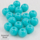 4mm Seamless Aqua Vintage Lucite Bead (50 Pcs) #4654-General Bead