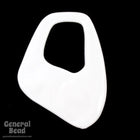 45mm White Modern Hoop (2 Pcs) #4660-General Bead