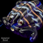 20mm Cobalt Lampwork Frog Bead (6 Pcs) #4667-General Bead