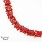 20mm Red Lampwork Frog Bead (6 Pcs) #4669-General Bead