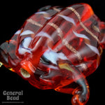 20mm Red Lampwork Frog Bead (6 Pcs) #4669-General Bead