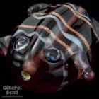20mm Amethyst Lampwork Frog Bead (6 Pcs) #4670-General Bead