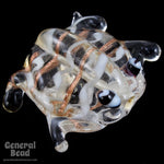 20mm Clear Lampwork Frog Bead (6 Pcs) #4671-General Bead