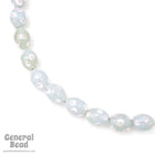 9mm x 14mm Grey/Pink Dot Oval Bead (4 Pcs) #4672-General Bead