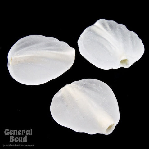 15mm Matte Crystal Heart Leaf (25 Pcs) #4683-General Bead