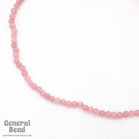 4mm Opal Rose Round Bead Strand (100 Pcs) #4685-General Bead