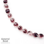 10mm Crystal/Amethyst Four Sided Bead (12 Pcs) #4689-General Bead