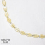 13mm Two Tone Beige/Crystal Diamond Bead-General Bead