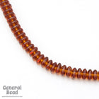 8mm Smoked Topaz Square Rondelle (25 Pcs) #4695-General Bead