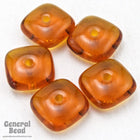 8mm Smoked Topaz Square Rondelle (25 Pcs) #4695-General Bead