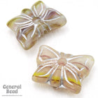 16mm Green, Brown and Silver Butterfly-General Bead