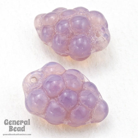 15mm Opal Light Amethyst Grape Bunch (6 Pcs) #4698-General Bead