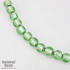 12mm Handmade Silver Lined Peridot Glass Bead (10 Pcs) #4701-General Bead